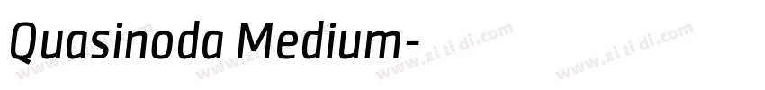 Quasinoda Medium字体转换